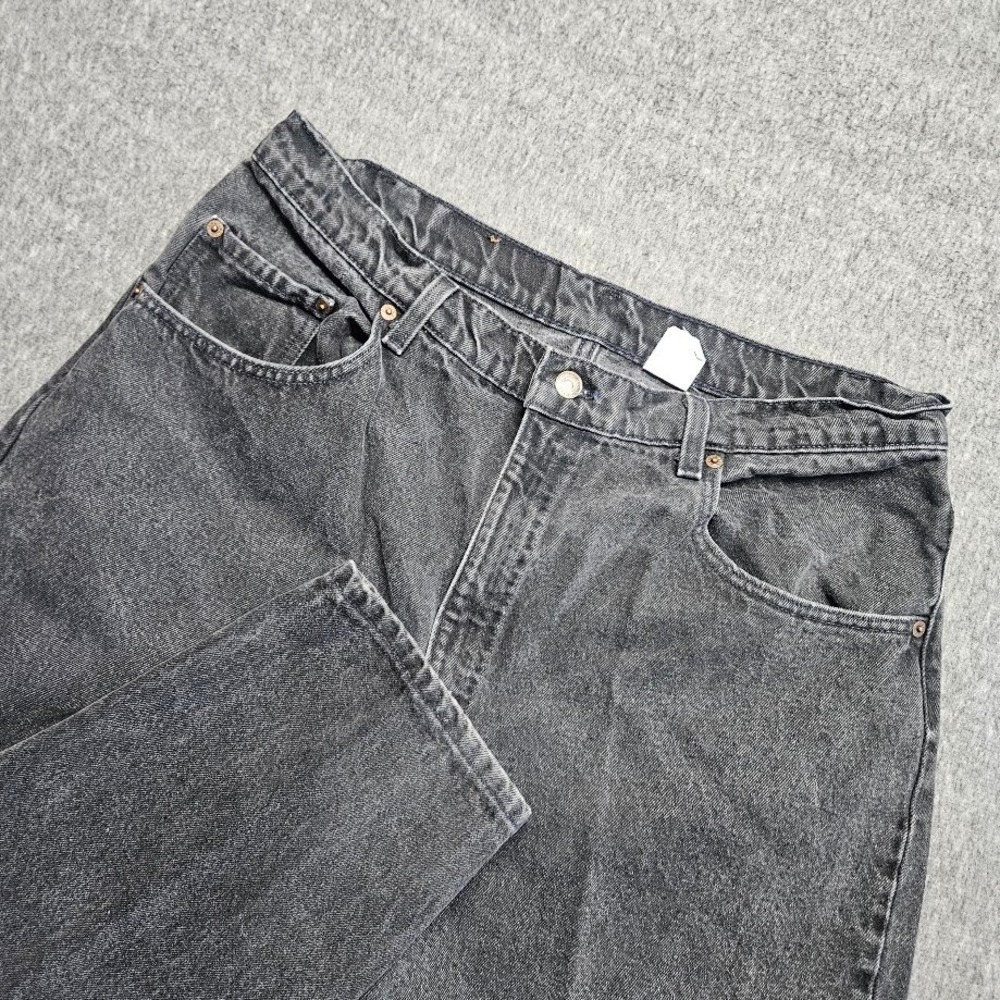 Levi's 560 Loose Fit Jeans Mens 38x32 (34x32) Black Tapered Leg Made in USA 90s